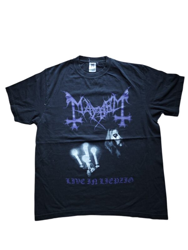 เสื้อยืดมือ 2 เสื้อวินเทจสไตล์ Live